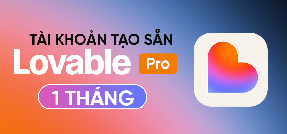 Lovable Pro 1 Tháng - Tài khoản